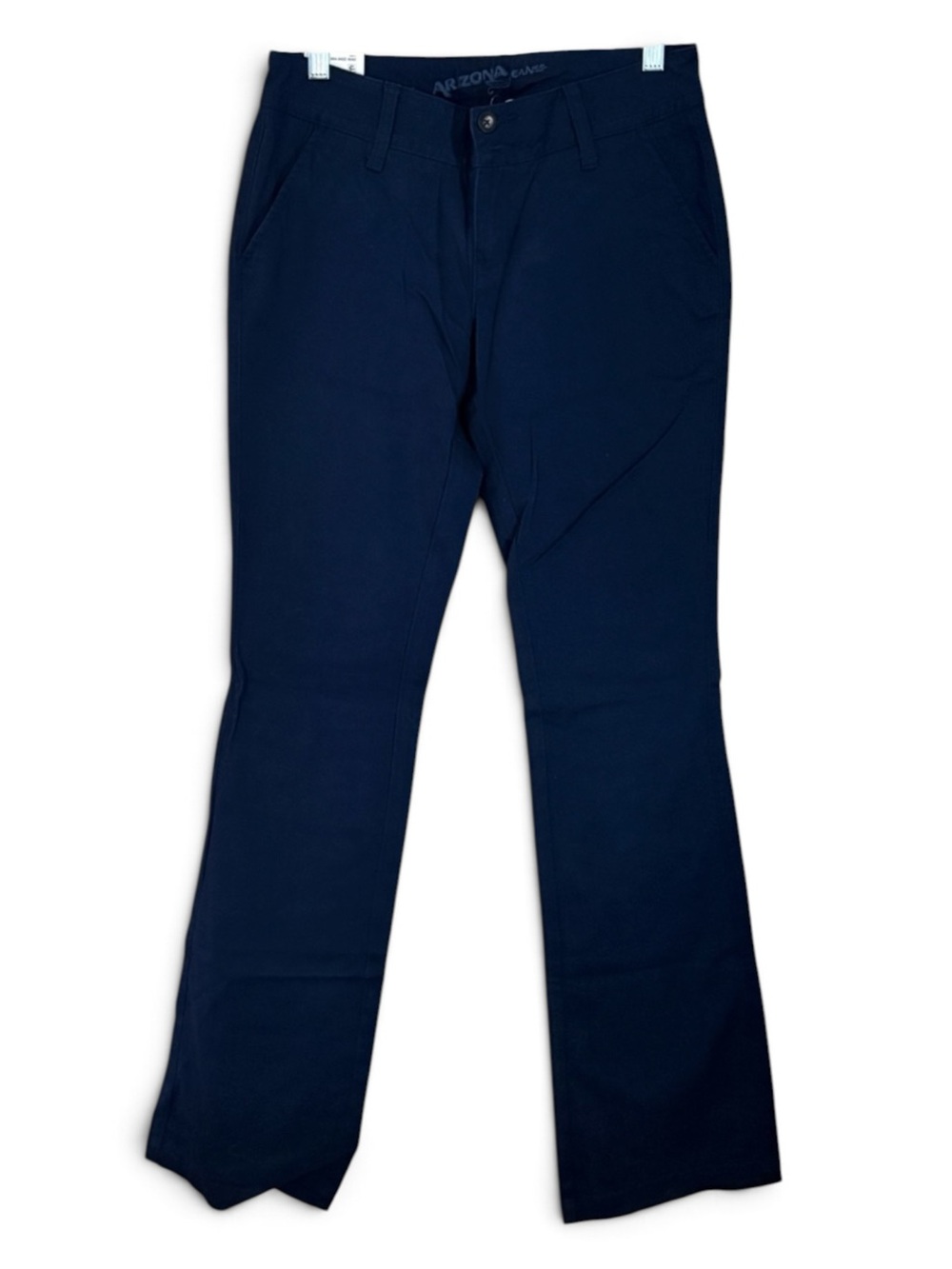 NWT Arizona Jean Company Dark Black Bootcut Chinos